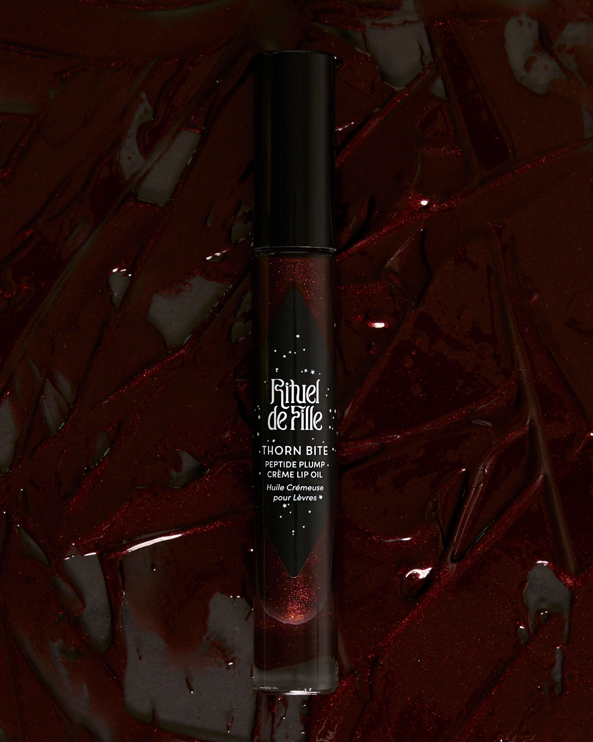 Thorn Bite Peptide Plump Crème Lip Oil: Night Flower - Image 4
