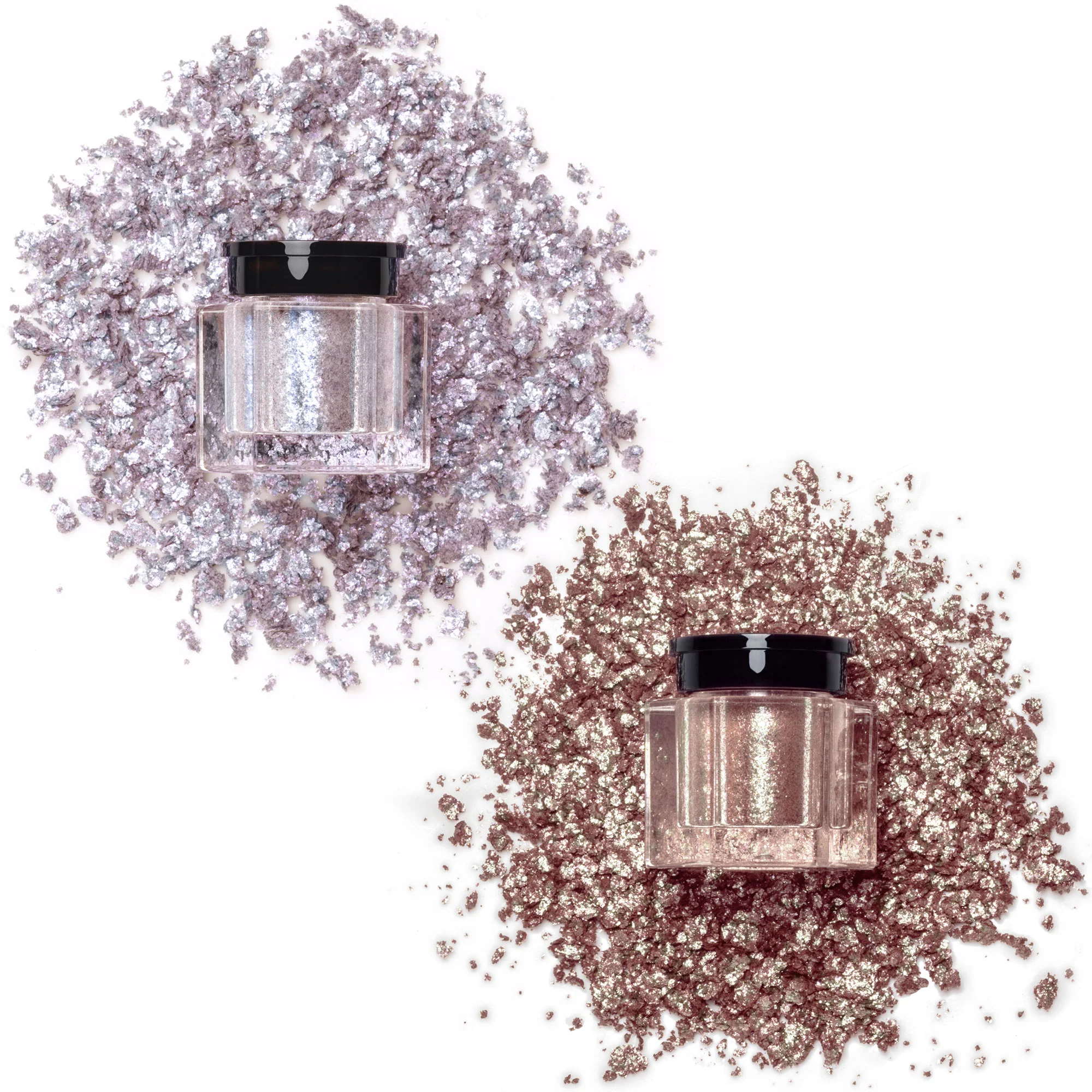 Crystalline Matter Eye Soot Duo: Moonstone + Fire Opal