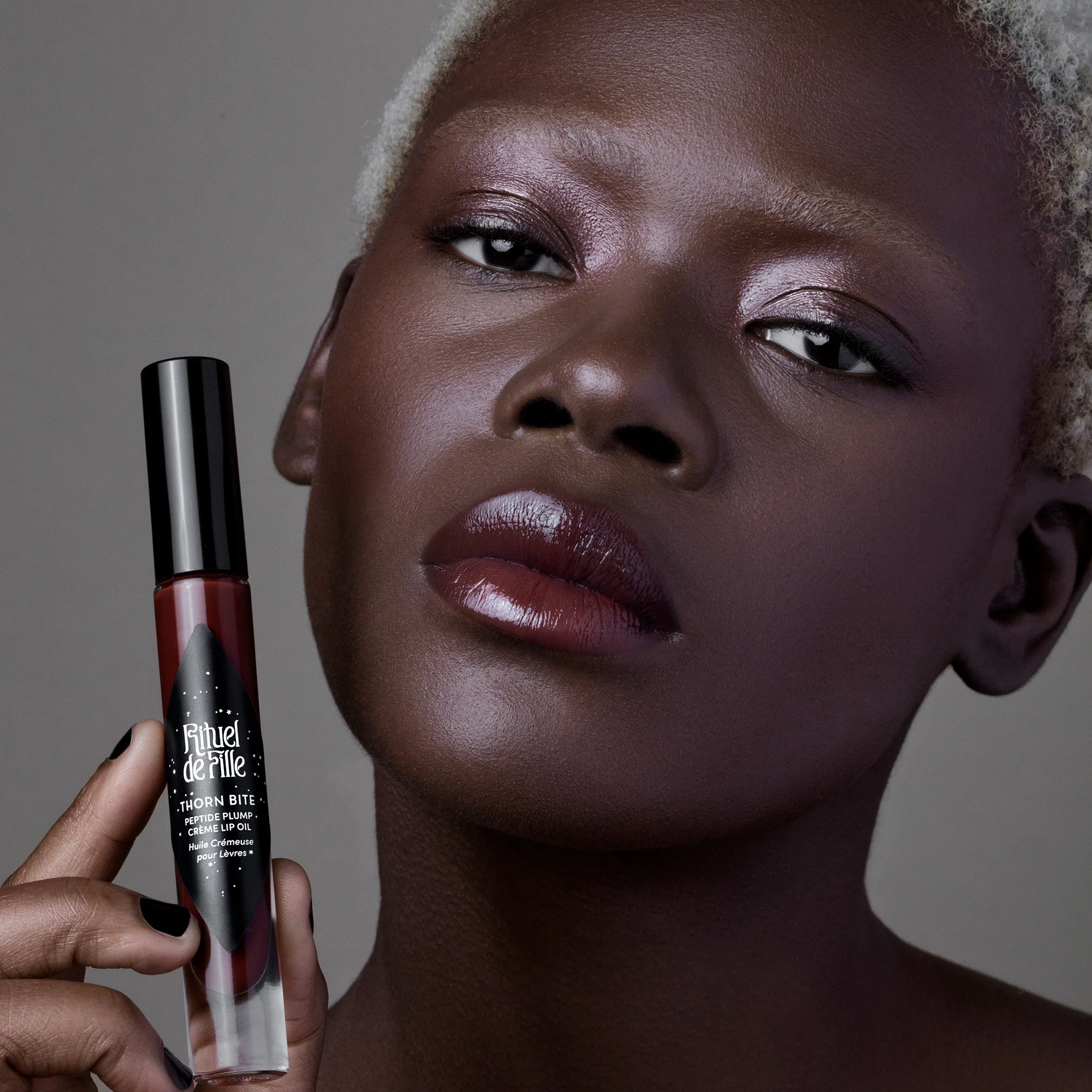 Thorn Bite Peptide Plump Crème Lip Oil: Rose Fruit - Image 2